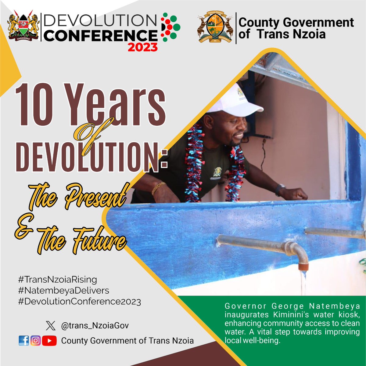 Trans_NzoiaGov's tweet image. From 18.29% to 39.6% households with piped water, Trans Nzoia County is making remarkable strides in water accessibility. Clean water is a right, not a privilege! #DEVCON2023 #NatembeyaDelivers #DevolutionConference2023