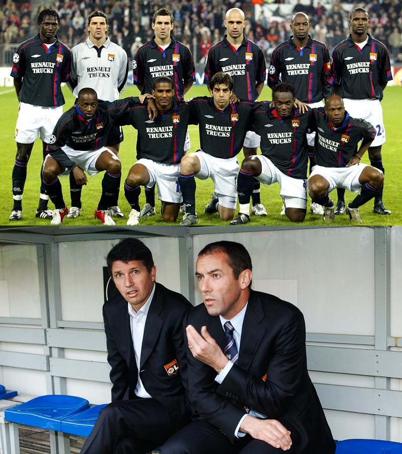 LMDFoot_'s tweet photo. L'équipe de Lyon de la saison 2004/2005 a été élue meilleur équipe de l'histoire de la Ligue 1 après un sondage réalisé par France Football en 2015 👏🇫🇷

Juninho : "On ne se rendait pas compte, à l'époque, du niveau de cette équipe. Paul Le Guen a été l'un des premiers à passer en 4-3-3. On a joué un football offensif qui a impressionné pas mal de monde. On jouait toujours vers l'avant, en restant équilibré. Cette équipe a marqué les esprits et a eu valeur d'exemple pour les jeunes.

Il ne faut pas oublier que l'OL a été une des premières équipes d'Europe à jouer en 4-3-3 avec un milieu en triangle. Le fait d'inverser la pointe du triangle, en enlevant le numéro 10 pour mettre une sentinelle à la place, a grandement amélioré nos performances. J'avais du mal à évoluer en meneur, dos au but, et le nouveau système a tout changé. Beaucoup de grandes équipes ont joué comme ça par la suite.

Paul Le Guen connaissait par cœur chaque joueur. C'est lui qui a eu l'idée de lancer le 4-3-3. Il avait une relation de confiance et de fidélité avec ses joueurs. Il a surtout réussi à instaurer un niveau d'intensité assez impressionnant aux entraînements. C'est ce qui a fait notre force cette année-là. Il connaissait son équipe de base, son équipe type, tout en gardant les remplaçants sous pression en faisant tourner intelligemment". (France Football)

Quelle équipe c'était ❤️💙