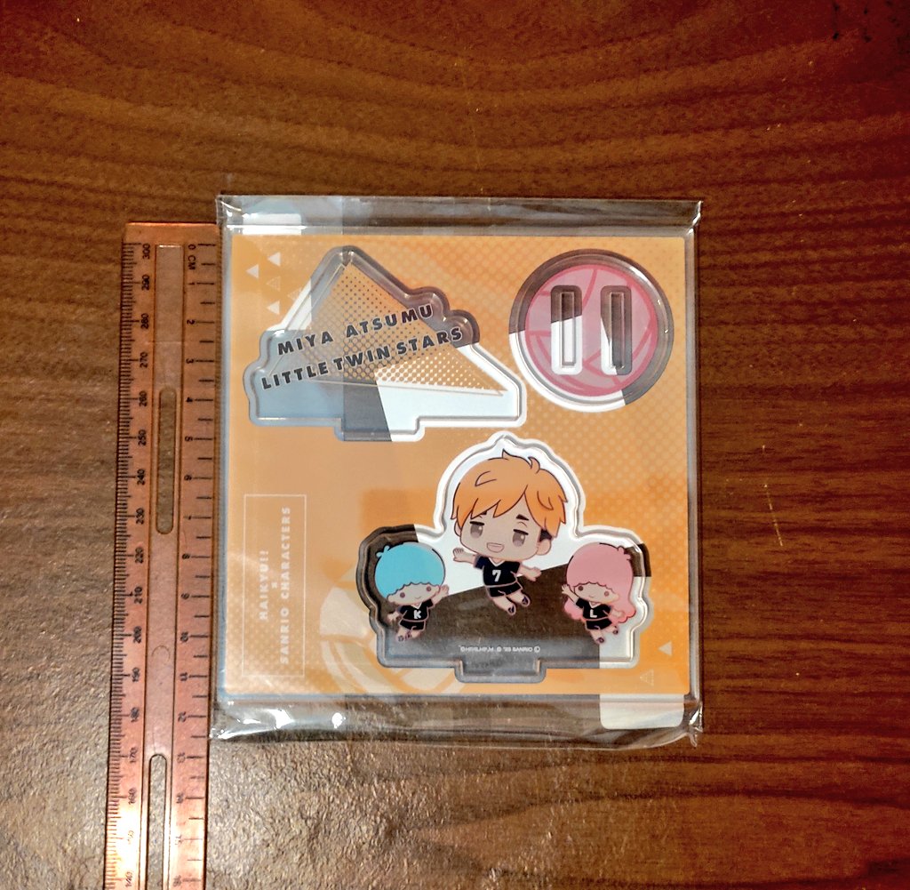 help rt #pasaranimeMY <a href="/pasaranimeMY/">#pasaranimeMY 🇲🇾</a> 

WTS HAIKYU X SANRIO CHARACTER ACRYLIC STAND 
-new &amp; sealed (never open)

-Miya Atsumu x Little Twin Stars (RM 64)