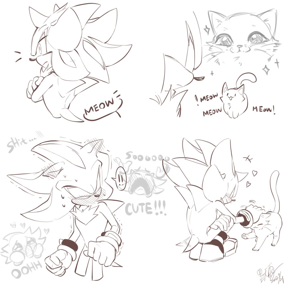 Moyu_16y's tweet photo. Kitty 🐾
*pspspspspspspsps*

#SonicTheHedeghog #ShadowTheHedgehog https://t.co/XQGDAGbo7D