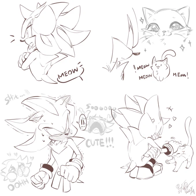 Kitty 🐾
*pspspspspspspsps*

#SonicTheHedeghog #ShadowTheHedgehog 