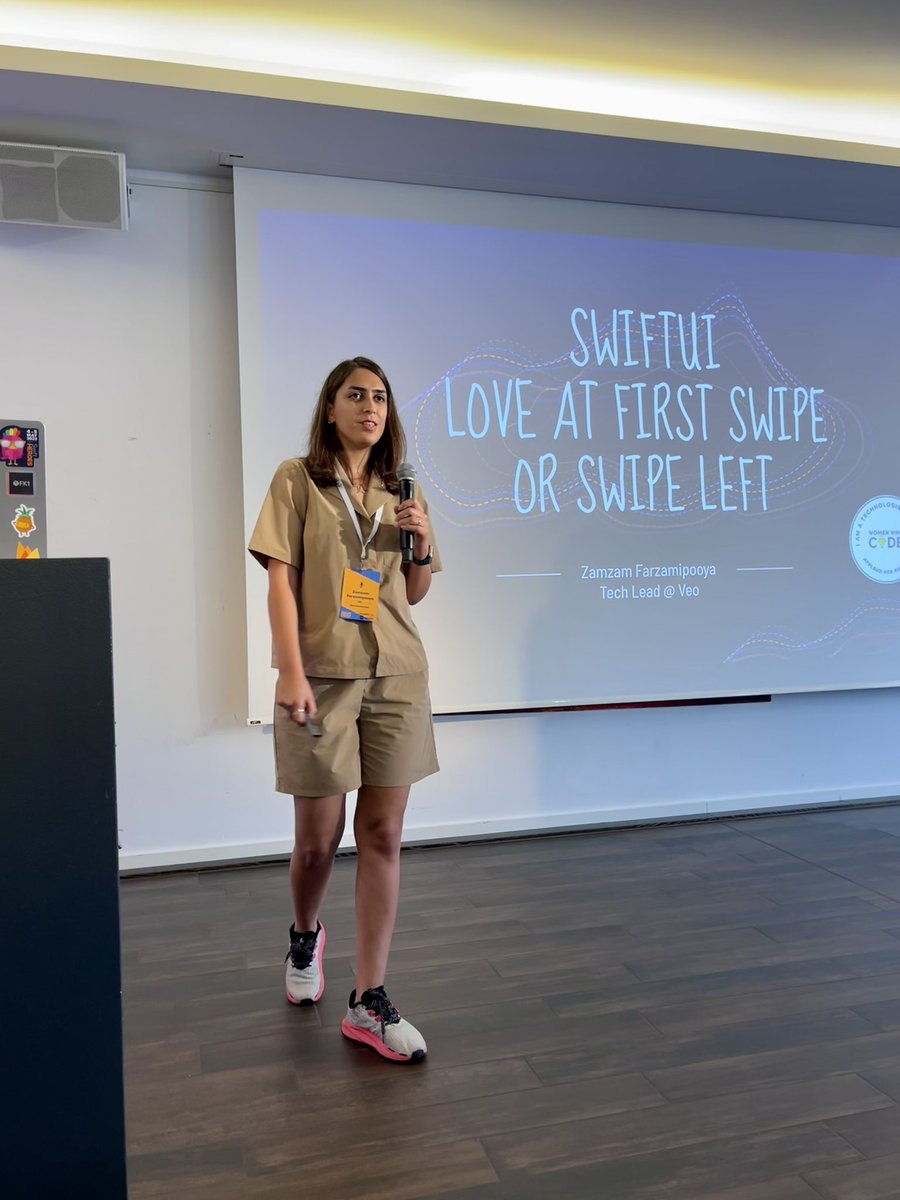 SwiftConf's tweet image. Starting SwiftConf 2023 with an amazing, funny &amp;amp; insightful talk from @zamzampooya! 🚀❤️ #swiftconf #swiftui #techtalks