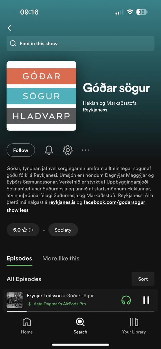 Ég var að uppgötva þetta podcast og þetta er snilld fyrir suðurnesjafólk! 🤩🤩