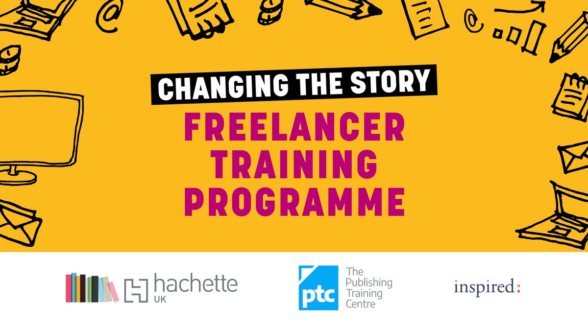 Today, <a href="/HachetteUK/">Hachette UK</a> launched its Changing the Story Freelancer Training Programme in partnership with @InspiredJobs and <a href="/PTCBookHouse/">Publishing Training Centre</a> !
There's also an open call for any current freelancers who would like to be added to the HUK database. Info here: bit.ly/3DX0HUg 🌟