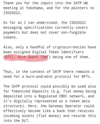 $QNT Probably nothing..''#SATP