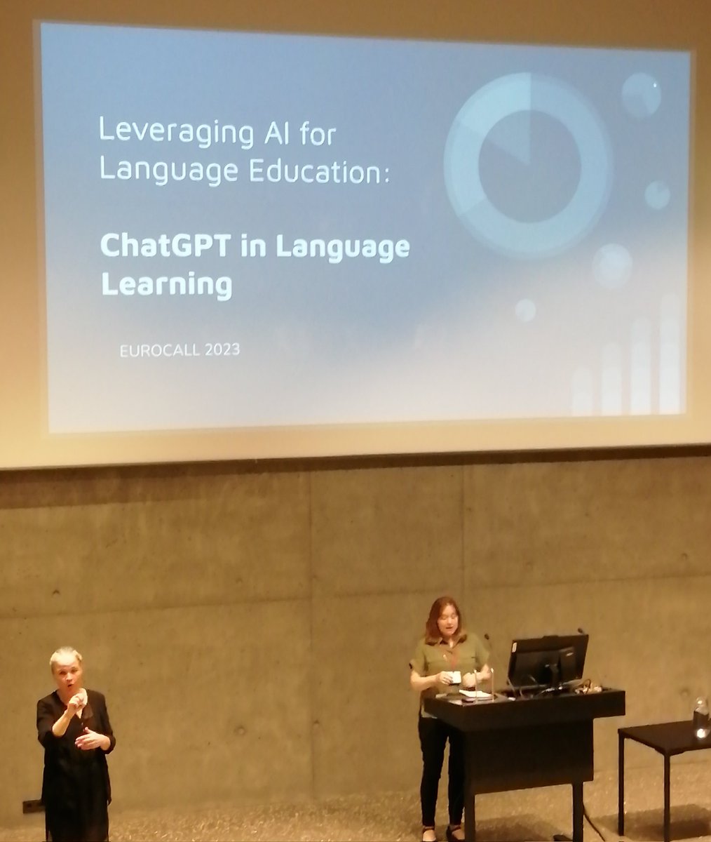 Attending the first keynote at #eurocall2023 with a significant topic in #languagelearning. Delighted to be back in the @EurocallLang community