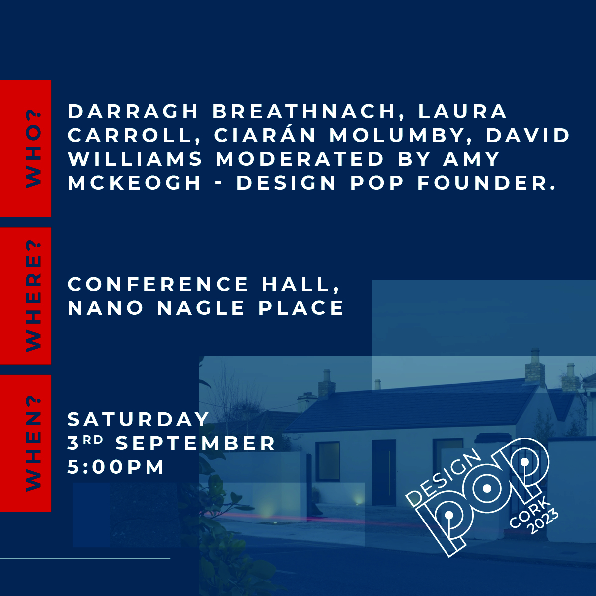 LET’S TALK HOUSING 🏠 Join us for a captivating discussion led by a panel of experts who have dedicated their careers to shaping some of the most innovative housing projects across Ireland. Secure your tickets today: eventbrite.ie/e/design-pop-2… Supported by @corkcitycouncil