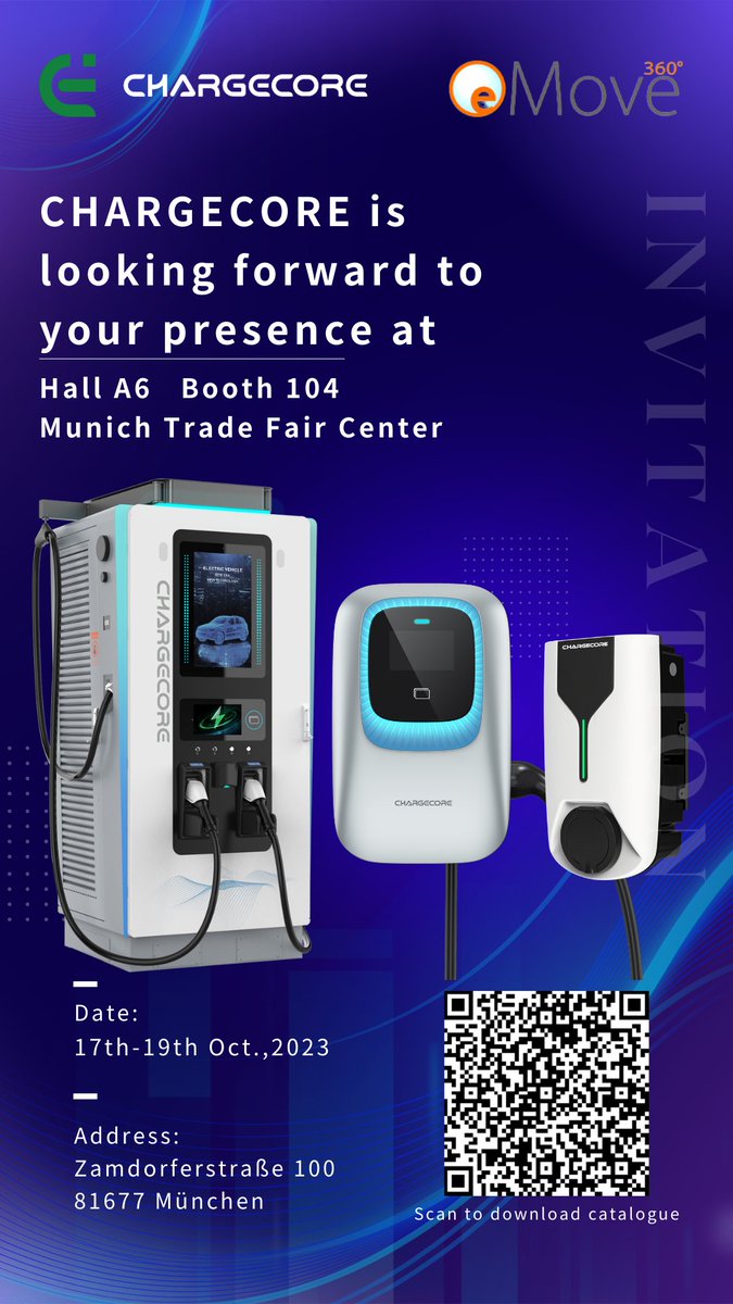NJ_Powercore's tweet photo. #evcharger #quickcharger #evchargingstation #evcharging #evchargerinstallation #evcharginginfrastructure #evchargerinstall #evcharge #evchargepoint  Welcome to our EMove 360 exhibition. https://t.co/KyrjQ6pIiG
