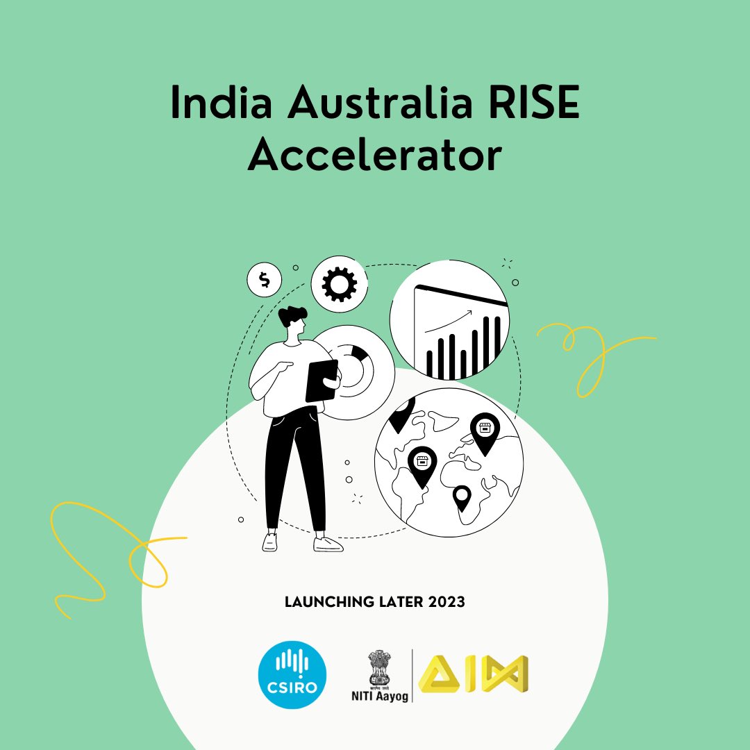 🇦🇺 @CSIRO & 🇮🇳 @AIMtoInnovate #RISEAccelerator will provide mission-critical support to 🇮🇳 and 🇦🇺start-ups with science-led tech solutions to our shared environmental challenges. Applications for Round 1 opening soon. - Caitlin csiro.au/en/work-with-u… #ScienceWeek