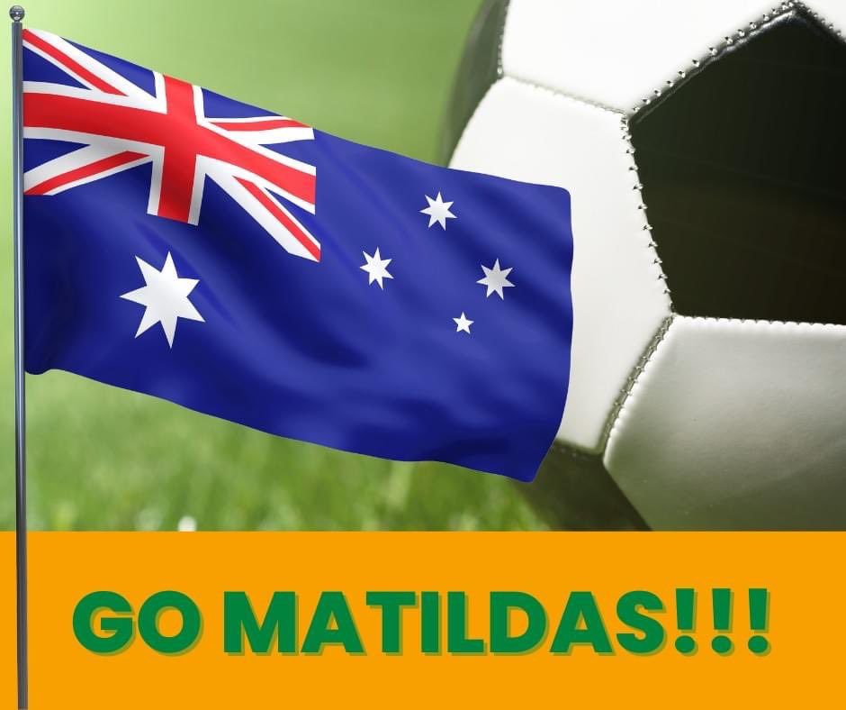 DonskiJazz's tweet photo. Good luck tonight Matilda’s 
Win or lose Australia is PROUD of you Girls 🇦🇺
#GoMatildas https://t.co/R1QPlE6sRk