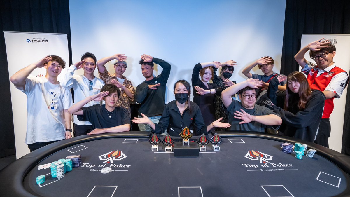 TopofPoker's tweet photo. #23 NLH TEAM EVENT 5man-cell

優勝🏆
ダイチ選手
チーム　めぐる

Runner-up
中村多聞選手
チームポラライズ

3rd Place
2月組ぽてちん選手
チーム　封印されしBLOW周防町

4th Place
にし選手
チーム　めぐる https://t.co/gVNlRqJ4N3