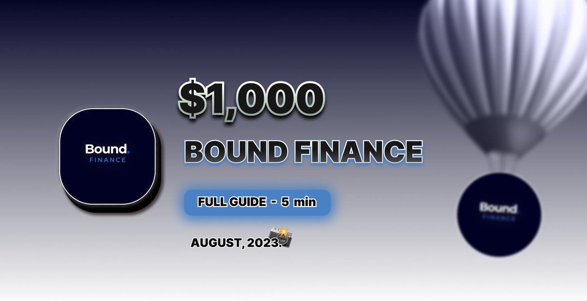 asedd72's tweet photo. 🚨 AIRDROP ALERT 🚨

A new airdrop is about to be delivered, I'm talking about Bound Finance.

Currently in the testnet phase, I have learned that the snapshot has not yet been taken. 📸

Let's take a few minutes to find out how you can get involved. ⬇️ https://t.co/YG5yZmQkOE