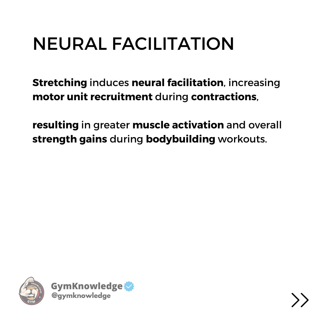 GymKnowledgeOne's tweet image. 🔬 Regular stretching is not just about flexibility, it&apos;s the key to unlocking your muscle-building potential! 💥 Embrace the ideal muscle length-tension relationship, optimizing force generation during resistance training for those awe-inspiring gains! 💪#stretching #gym
