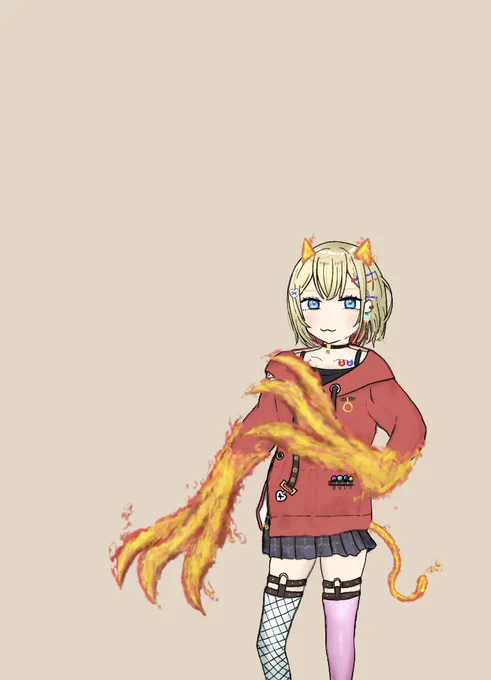 #罰アート炎属性使いのまるちゃん 
