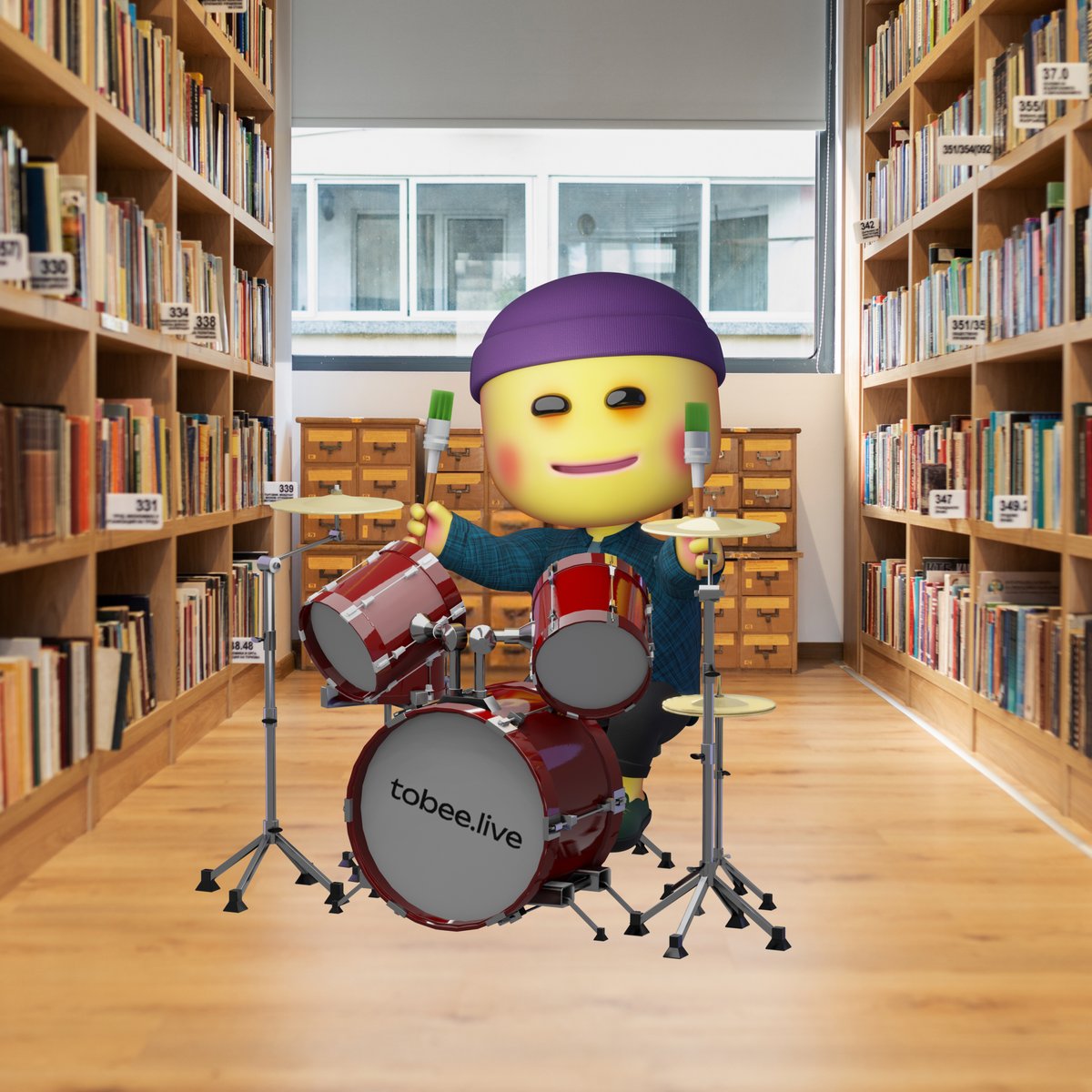 tobee_live's tweet photo. 🥁📚 Drumroll for the Library Groove! 📚🥁

Embracing balance is his forte. Studious by day, drumming enthusiast by night. Because life's symphony thrives when both passions harmonize! 🎵🎓

#Web3  #P2E  #lifebalance https://t.co/V2h99pGEMy