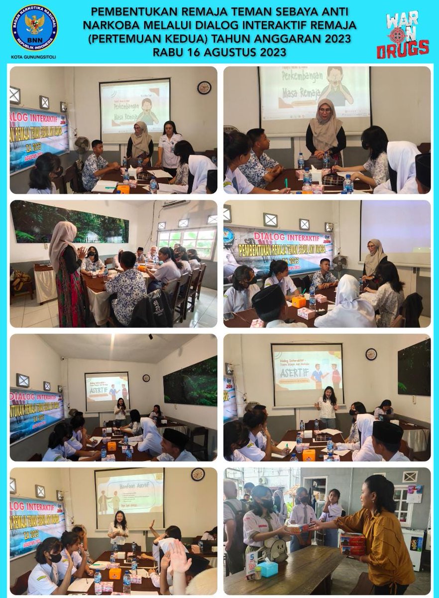 BNNGunungsitoli's tweet photo. Pertemuan Kedua Pembentukan Remaja Teman Sebaya Anti Narkoba
#WarOnDrugs #nias #bersinar https://t.co/tObcd6vmd9