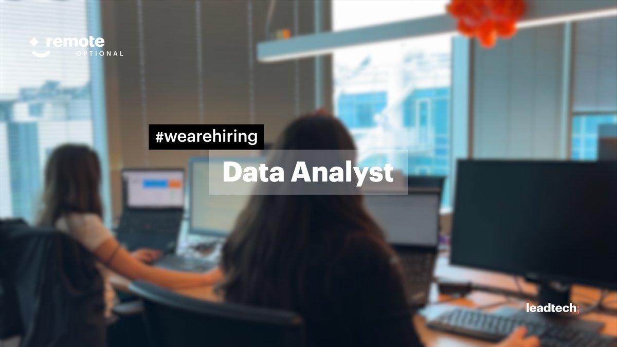 leadtech_social's tweet image. 📊 Passionate about data analysis and looking to explore new horizons? We’re looking for a 𝘿𝙖𝙩𝙖 𝘼𝙣𝙖𝙡𝙮𝙨𝙩 with at least 2 years’ experience to join our payments team.

Apply now ➡️ cutt.ly/wwdsSbqi

#Leadtech #Talent #JobOffer