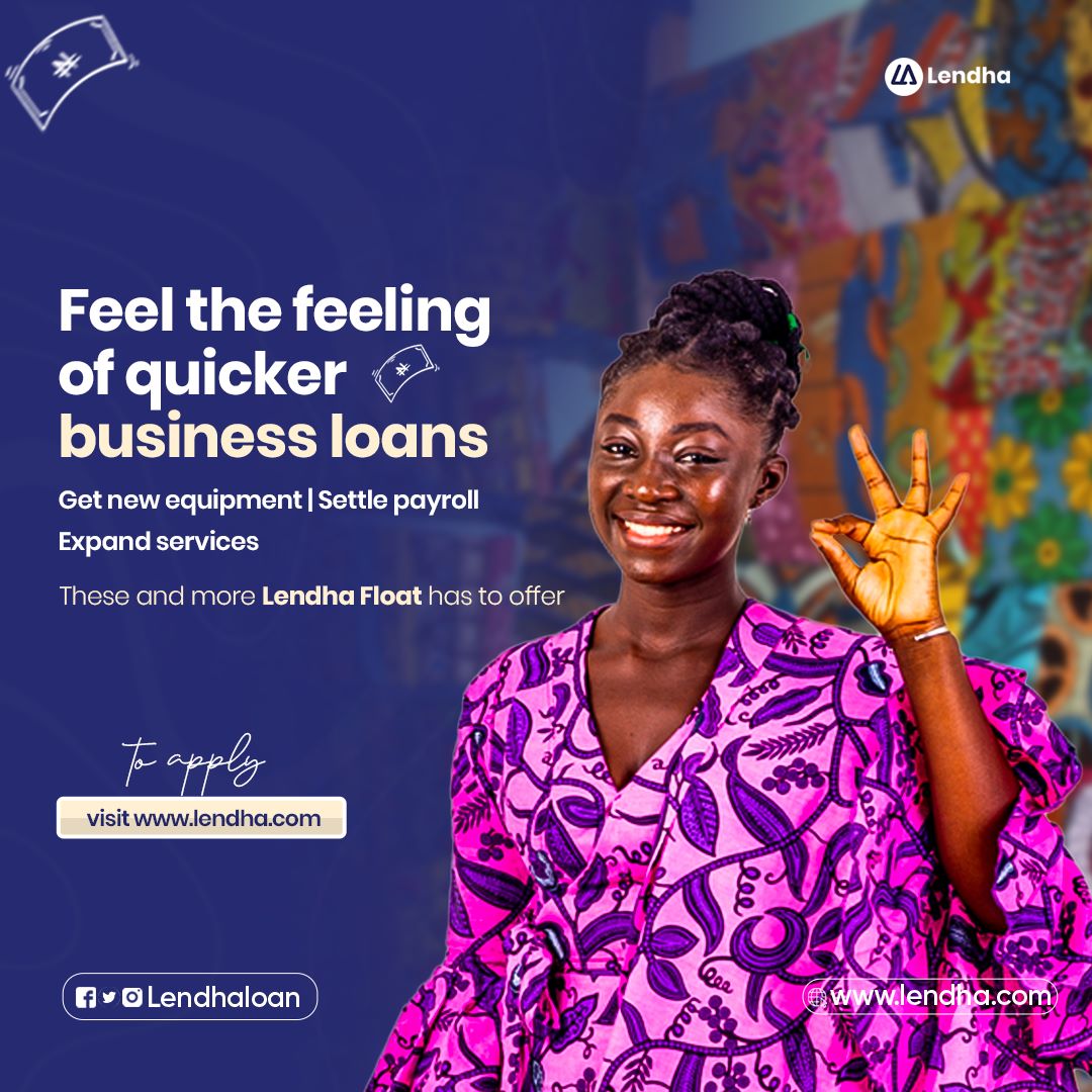 Supercharge your business dreams with our business loans!

Elevate operations, fund payroll, and expand your services. 

Visit lendha.com now 

#SMELoans #AccelerateGrowth