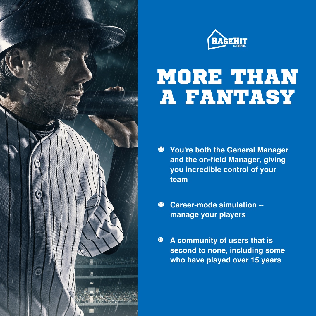 BaseHit goes beyond mere fantasy; it's a strategic game that empowers you with full control while providing a platform to connect and interact with a vibrant community of fellow players bit.ly/3HWukYl #BaseHitGame #BaseballSim
#BuildYourBaseballDynasty
