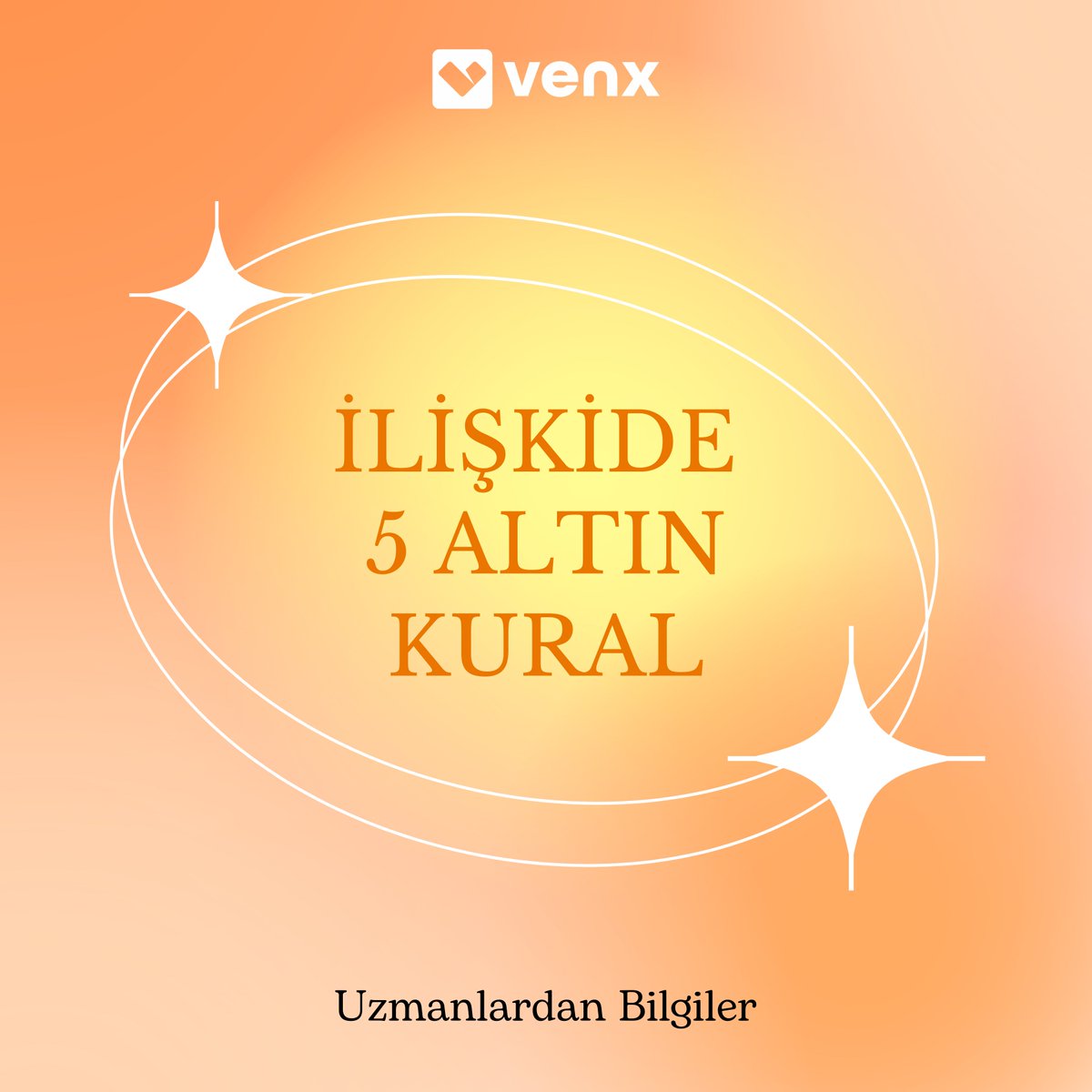 VenxApp's tweet image. İlişkide 5 Altın Kuralı uzmanlardan dinliyoruz!💜

Ne istediğini bilen, saygı ve anlayış çerçevesinde kalanlar mutlu ilişkiye ulaşıyor. ✨

Sizin için 5 altın kuralı derledik.🪐💜🍀

VenX App’ çok yakında App Store ve Google Play Store’da!
Kaynak: Psk. Pınar Ersöz

#VenX #VenXApp