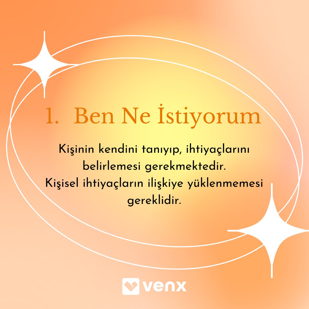 VenxApp's tweet image. İlişkide 5 Altın Kuralı uzmanlardan dinliyoruz!💜

Ne istediğini bilen, saygı ve anlayış çerçevesinde kalanlar mutlu ilişkiye ulaşıyor. ✨

Sizin için 5 altın kuralı derledik.🪐💜🍀

VenX App’ çok yakında App Store ve Google Play Store’da!
Kaynak: Psk. Pınar Ersöz

#VenX #VenXApp
