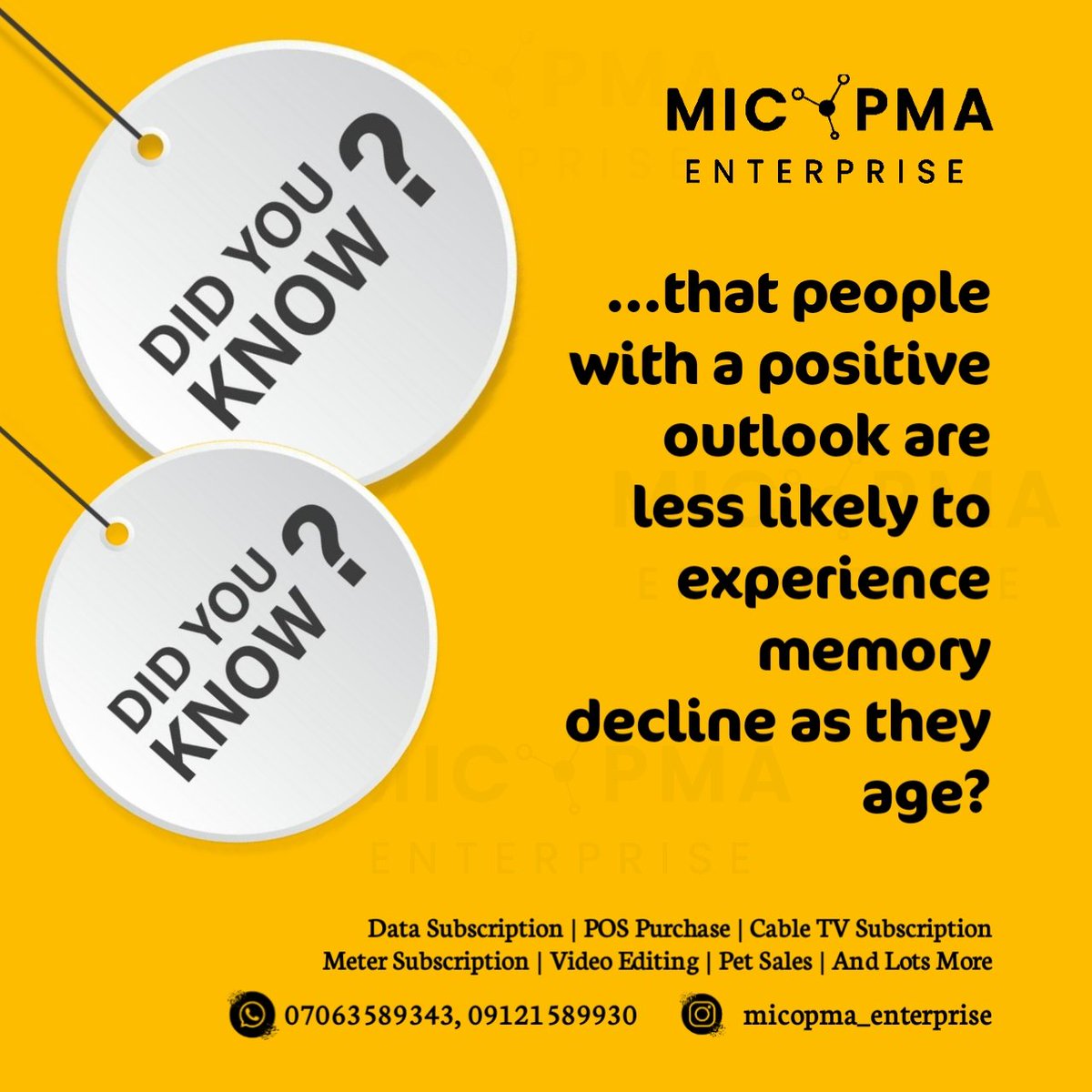 Micopmaent's tweet photo. Stay Positive!📌

 #micopmaEnterprise
#telecommunicationservices
#wellnesswednesday
#Opay
#binance https://t.co/ZVmp2KbSZ6