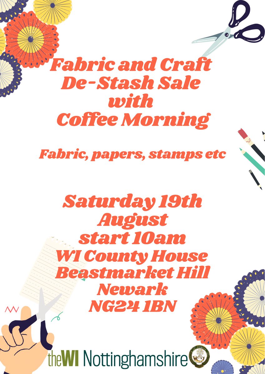 On Saturday we are having coffee morning with delicious cakes from WI members with the Fabric and Craft De-Stash sale, lots of bargains to be had!!!!  

#stoplandfill #secondlife #cakes #craft