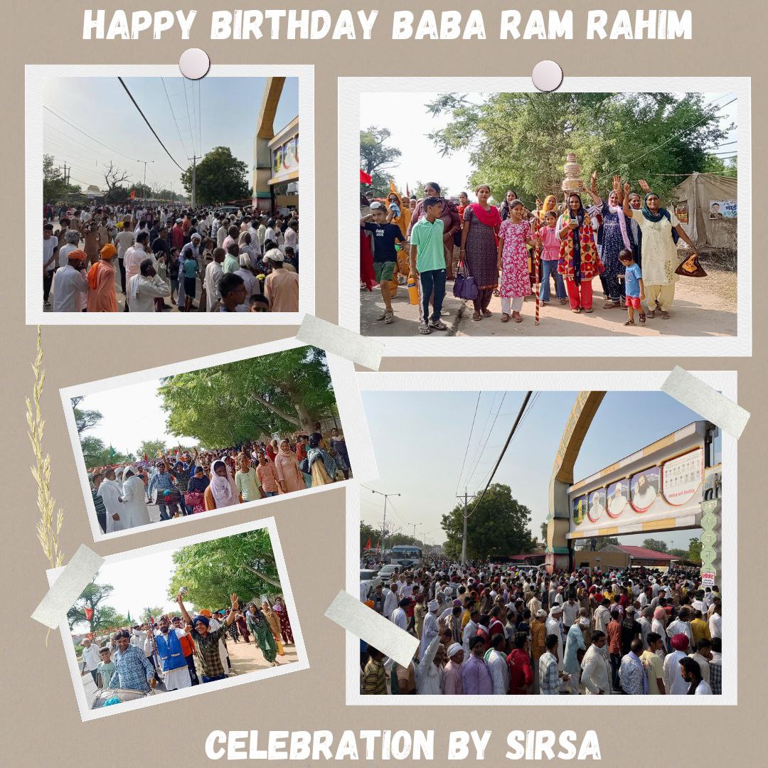 Gursewak729's tweet photo. Like every year, this year also the pious birthday of Saint Gurmeet Ram Rahim Singh Ji was celebrated with great zeal and enthusiasm, millions people reached on this occasion. Saint MSG started to new welfare work.
#MSGBhandaraGlimpses https://t.co/3FLZpdseCh