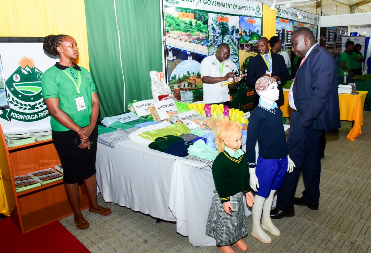 PeterKariukiKE's tweet image. Kirinyaga County showcasing Made in Kirinyaga Products at the ongoing Devolution Conference in Eldoret.

Governor Anne Waiguru has empowered many dreams. 

#KirinyagaAtDevCon2023
#DevolutionConference2023
