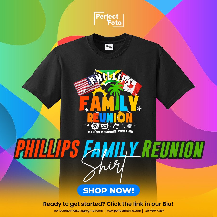 Made with love and designed to unite generations, this shirt is more than just fabric - it's a celebration of connection and warmth.

Click the Link in our Bio to ORDER, and discover more on our ETSY SHOP: etsy.com/shop/PerfectFo…

#phillipsfamily #reunion2023 #familylove