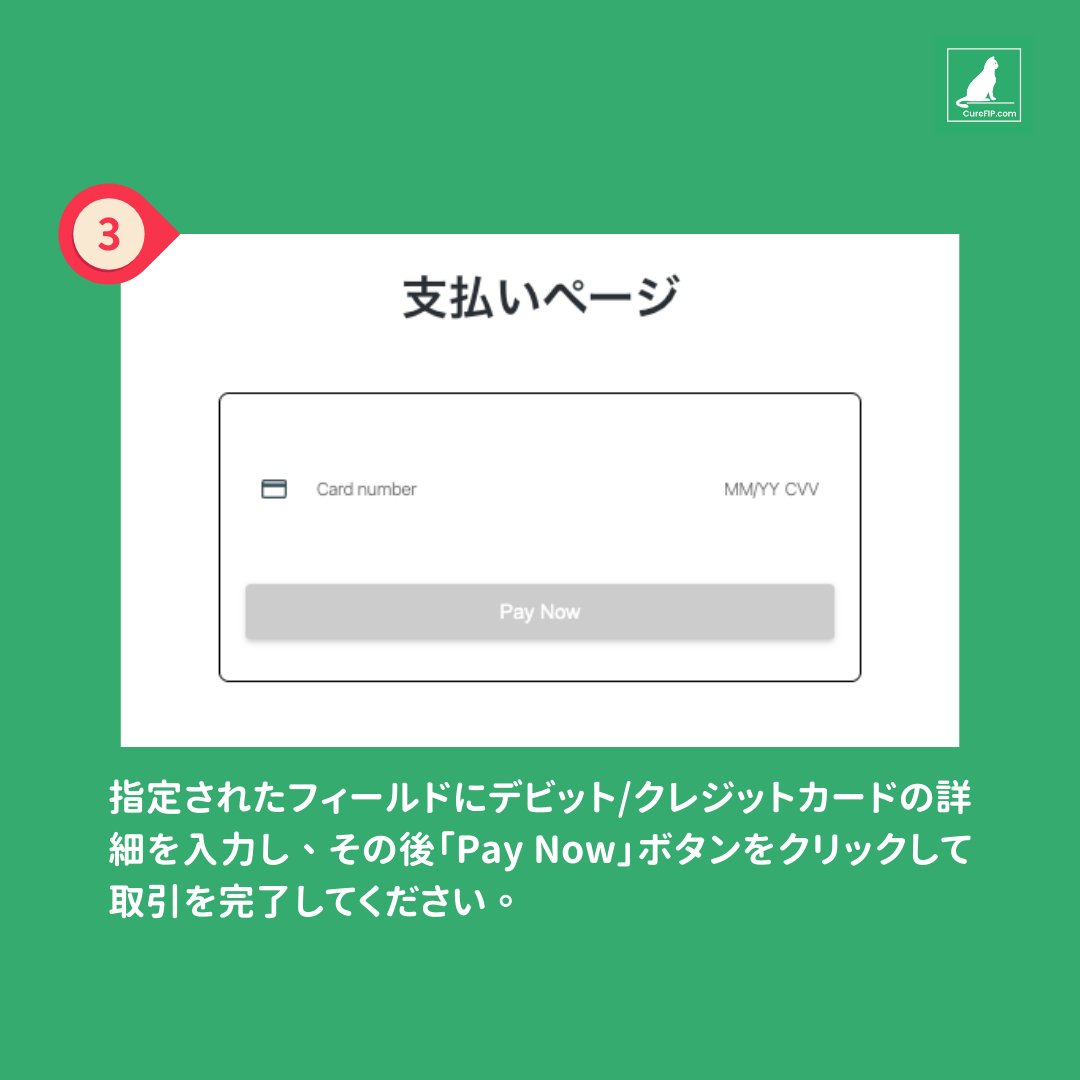 CureFip's tweet photo. クレジットカード支払いが復活しました！お待たせして申し訳ありません。ウェブサイトのカード支払いガイドをご確認ください。ご質問やご相談は、メール、Instagram、またはLINEでお気軽にお問い合わせください。サポートいただきありがとうございます。

#curefip #gs441524 #fipcure #fip https://t.co/0GY8OkgE19