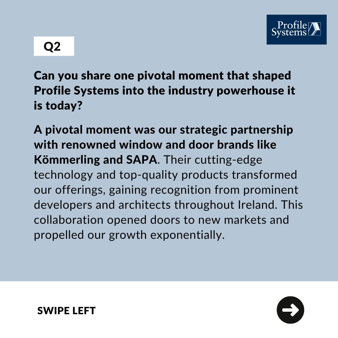 ✨Celebrating 45 Years of Excellence! 
Introducing the top leaders of Profile Systems, pioneers in the window & door distribution & manufacturing industry. Join us as we delve into our journey & the vision that transformed the company.

 #ProfileSystems #InterviewSeries