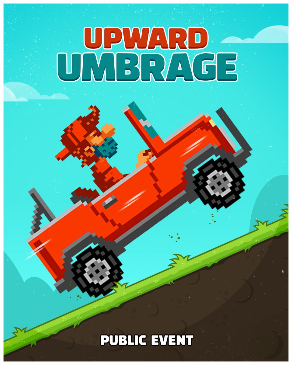 HCR_Official_'s tweet photo. “I believe our adventure through time has taken a most serious turn” - The past repeats itself in this week’s public event, Upward Umbradge ⏰ Just make sure you don’t run into yourself in #HillClimbRacing2 and party on, dudes. https://t.co/MdEMG8y4KU