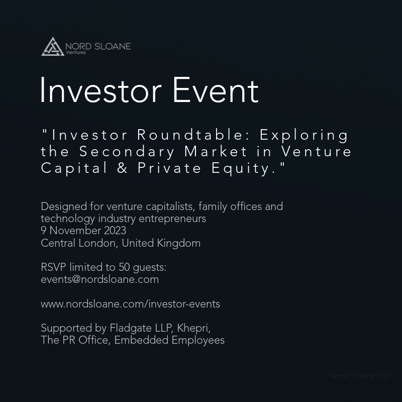 Discussion on dynamics and opportunities in secondary market for venture capital and private equity. 
nordsloane.com/event-details/…
#venturecapital #fundmanagement #investment #familyoffice