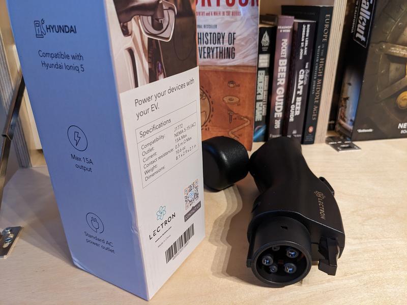 LectronEV's tweet image. Works great and quick shipping!👍
My Ioniq 5 immediately detected it and started working without any fuss⚡ -- Keenan (Verified Purchaser on Lectron Website)
Looking for a quick charge on the road? 🛒 ow.ly/4npV50PylBj
#ev #V2L #ioniq5adapter #roadtripping #camping #nema515