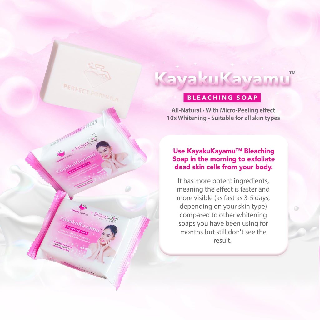 _PFofficial's tweet photo. Struggling to achieve the skin tone you desire? We're here to help! 🤗

Introducing the ultimate solution for whiter skin: the KayakuKayamu™️ Bleaching Soap for your morning skincare routine and the Berry Perfect Soap for your nighttime pampering. 🥰 https://t.co/PZ2Hi5sz6n
