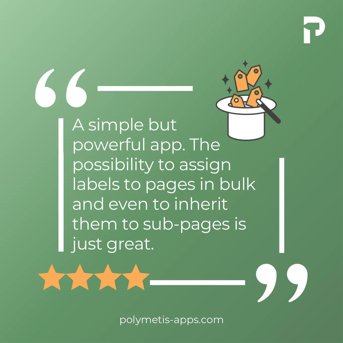 PolymetisApps's tweet photo. Simple but powerful 😎 
Do you already use Magic Labels to level-up your #labelmanagement in #Confluence and start labeling like a pro?
If not, it’s time you do 👉 https://t.co/KbV8yw6vDR

#atlassian #ConfluenceOrganization #EffortlessProductivity https://t.co/cf5MCFy17p