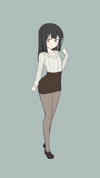 「brown pantyhose shoes」 illustration images(Latest)