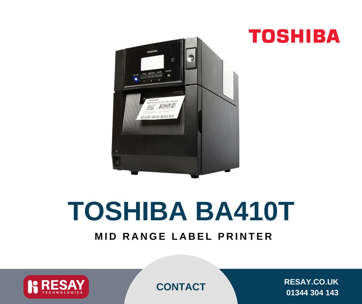 ResayTec's tweet image. #ToshibaLabelPrinter #BA410T #EfficientLabeling #ProfessionalPrinting #LabelingSolutions #ProductivityBoost #RuggedDesign #ConnectedPrinting #UserFriendly #ReliablePerformance #PrecisionLabeling