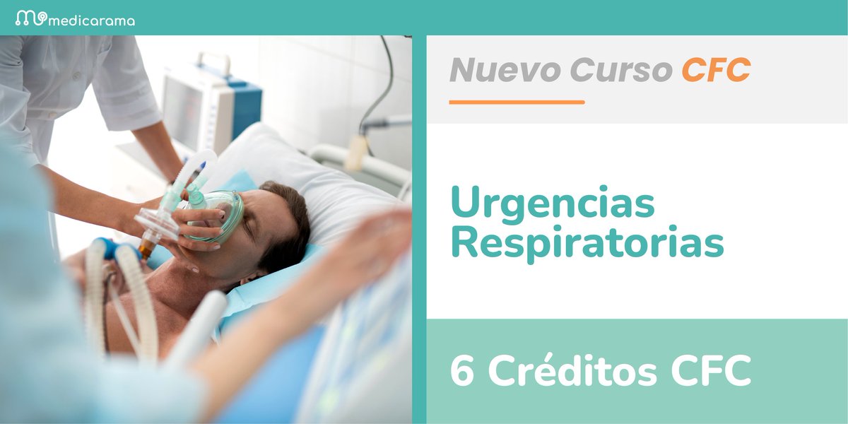 📢 𝗖𝗨𝗥𝗦𝗢 𝗖𝗙𝗖 Urgencias Respiratorias

📃 Acreditado para Enfermeros/as - TES - TCAEs - Fisioterapeutas
🇪🇸 Acreditación válida en toda España
🎟️ 6 Créditos CFC
🤳 Inscríbete aquí 
medicarama.com/cursos/ficha/u…