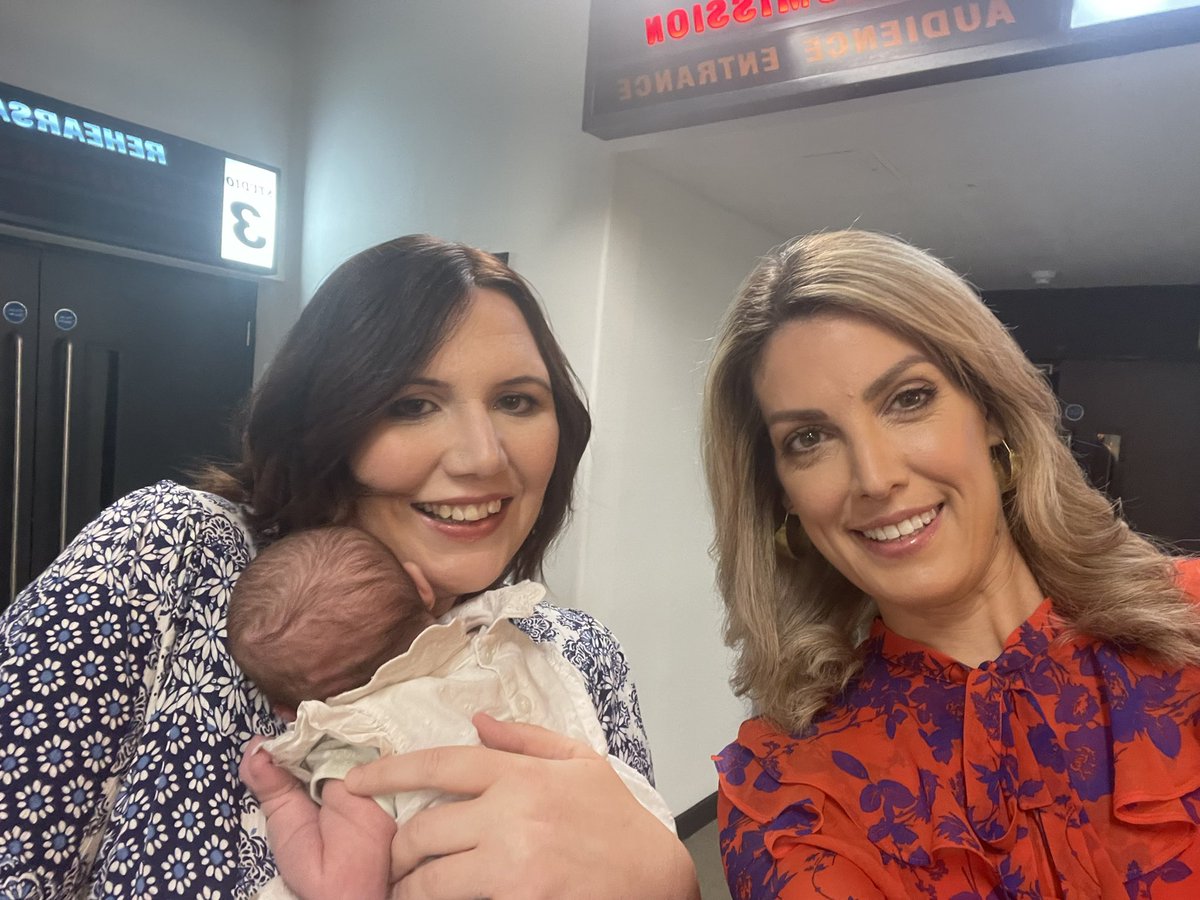 AndreaByrneTV's tweet photo. What a morning.Thanks @ranvir01 for having us on @lorraine sofa to raise awareness of miscarriage -the @ITVTonight is on 8.30 tomoz. And it’s important to say how fortunate we feel to have Jemima. So many don’t get a baby in their arms.That’s also discuss led this in the film.1/2 https://t.co/f3RVuDhgL8