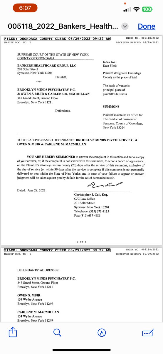 estherkhaddad's tweet photo. The various #lawsuits against #ScottMuirMd and #CarleneMacMillan from #BrooklynMinds all come up when searches are done in the New York State Court records for the above.
There is one is for non payment of rent $157,000+ https://t.co/enZDkdIaty