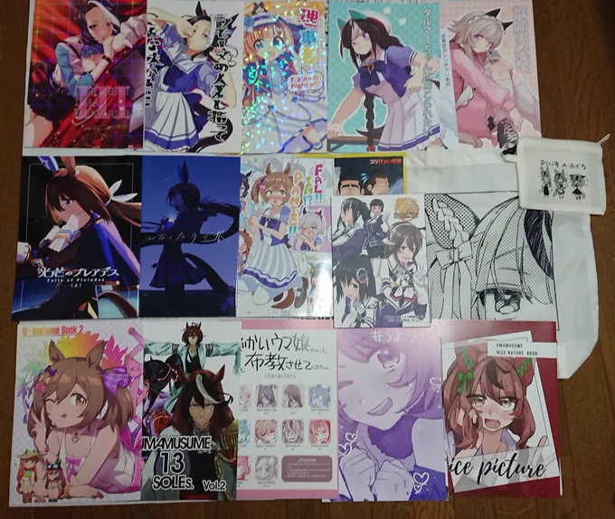 戦利品及び交換して頂いた同人誌の数々でございます
じっくり読んでから感想を書いていきたいと思います 