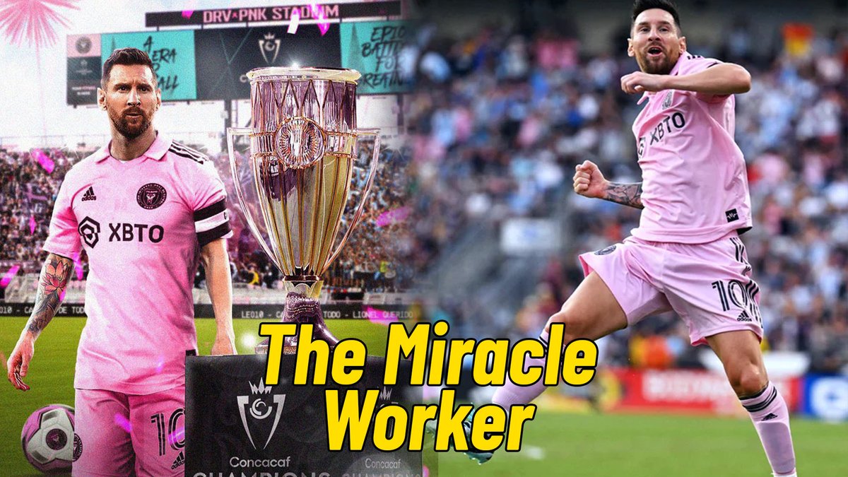 AfrodataViz's tweet photo. Lionel Messi the Miracle Worker Leads Inter Miami to 1st Ever Cup Finals. Take a look at Messi’s incredible start to his career in the United States.
#Messi #GOAT𓃵 #Ronaldo #InterMiamiCF #WorldCup2023 

Watch Here:
https://t.co/QRewkaenU2 via @YouTube https://t.co/2orVviOBXa