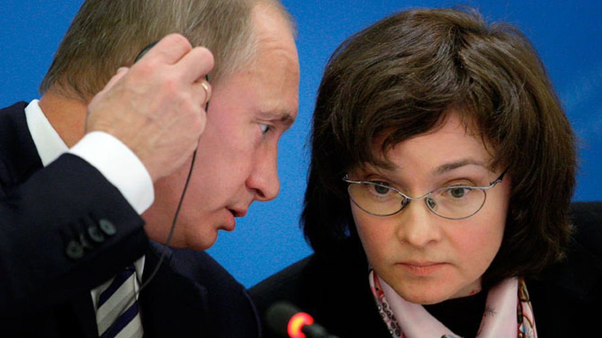 guyverhofstadt's tweet photo. Reminder that Elvira Nabiullina, the Central Bank governor doing the existential work of keeping Putin’s economy afloat to wage war on Ukraine, is still not sanctioned by the EU ! https://t.co/d6pzhGYCdW