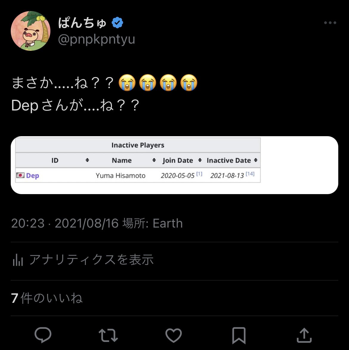 ロースターから外れた時も、移籍が決まった時も心臓張り裂けそうでした、、、😇