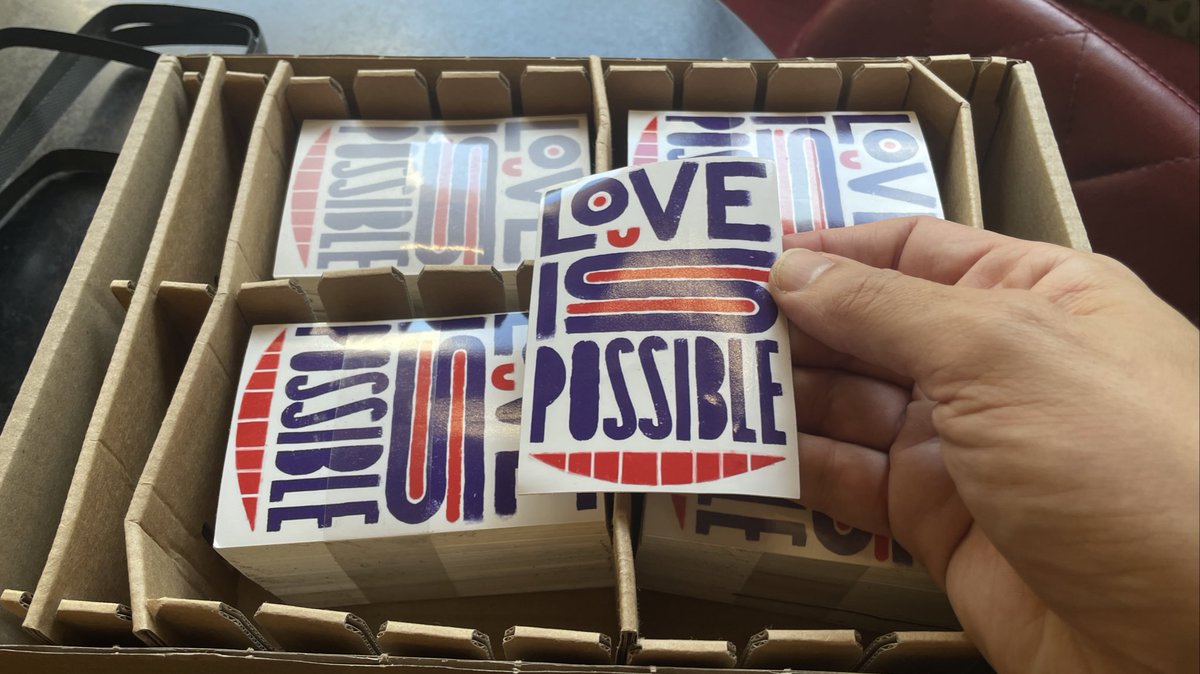 finally . #loveispossible #stickers again .