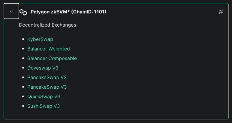 2/3
We’ve deployed some of the top liquidity sources in our aggregator routing, including <a href="/Balancer/">Balancer</a> <a href="/DovishFi/">Dovish.finance</a> <a href="/PancakeSwap/">PancakeSwap</a> <a href="/QuickswapDEX/">QuickSwap 🐲 DragonFi 2.0</a> <a href="/SushiSwap/">Sushi.com</a> and are now proud to say KyberSwap currently has the best swap rates 💪🏼
So swap now with kyberswap.com