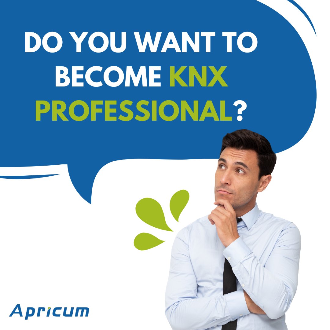 Thinking about becoming a KNX professional and unlocking a world of possibilities in building automation?

Apricum offers renowned training programs, led by industry experts.  

Visit apricum.com for more information!  #Apricum #KNXProfessional #BuildingAutomation