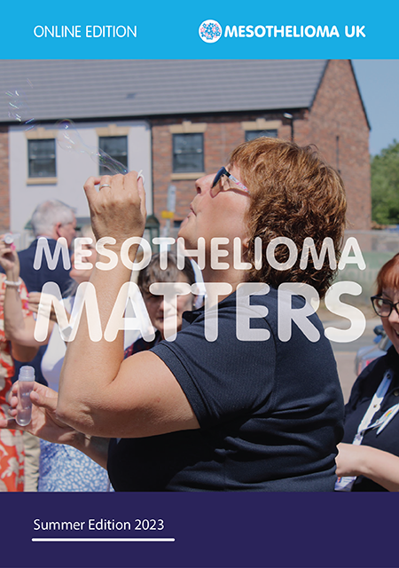 Our Mesothelioma Matters mag is now exclusively online! 🌐 Missed our first edition? Catch it at ow.ly/EIVJ50Pzgsm. Stay updated with patient stories, research, clinical trials, and vital info. Sign up now so you never miss an issue: Sign Up Now! ow.ly/EIVJ50Pzgsm